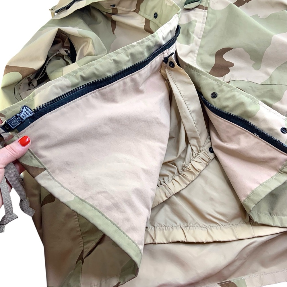 Cold Weather Goretex DCU Parka Desert Camouflage Full Zip Jacket - Picture 5 of 9